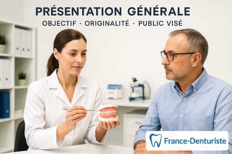 présentation générale de la formation de denturiste. Quel métier prépare la formation ?